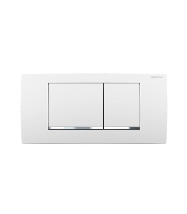 GEBERIT TWINLINE 30 PLACCA 2 TASTI BIANCA-CROMO